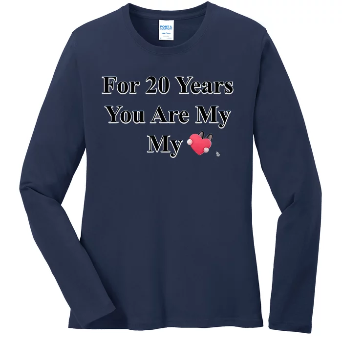 20 Years Love Ladies Long Sleeve Shirt