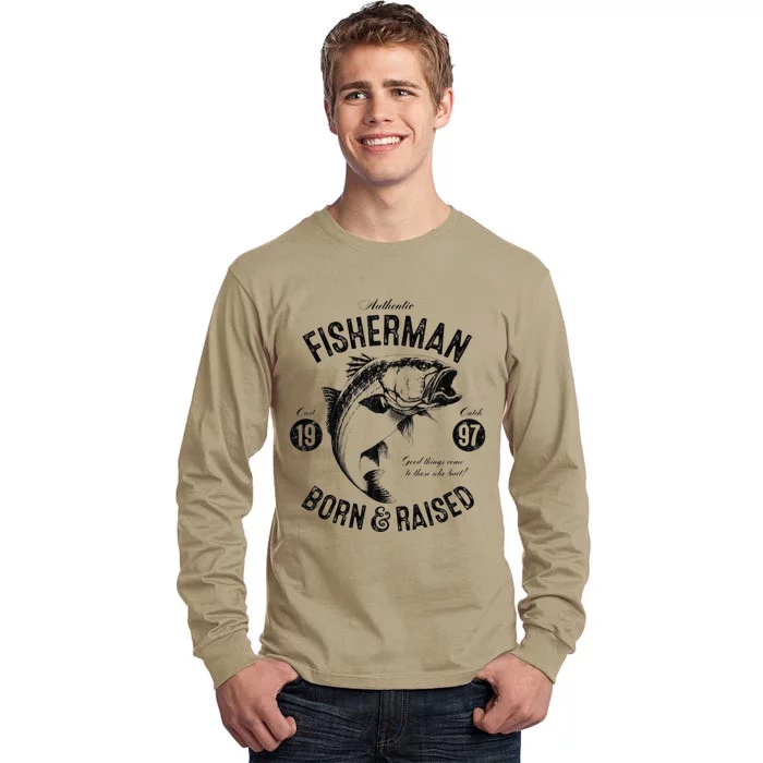 26 Year Old Fisherman Fishing 1997 26th Birthday Gift Tall Long Sleeve T-Shirt