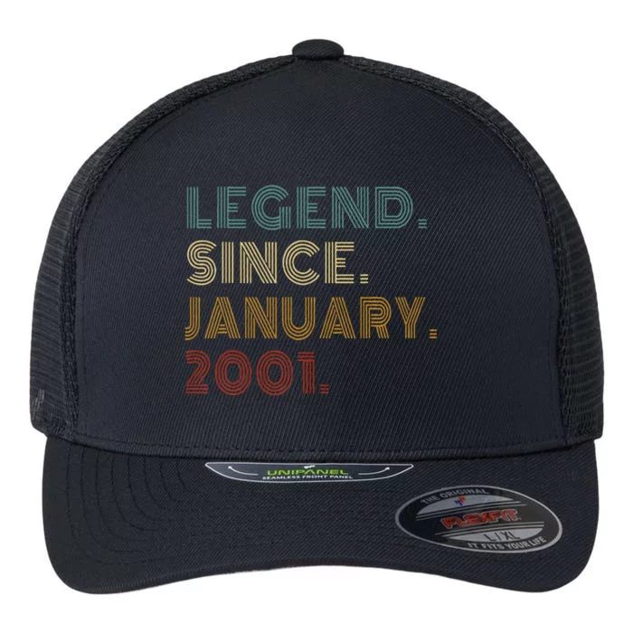 22 Year Old Legend Since January 2001 22nd Birthday Gift Flexfit Unipanel Trucker Cap