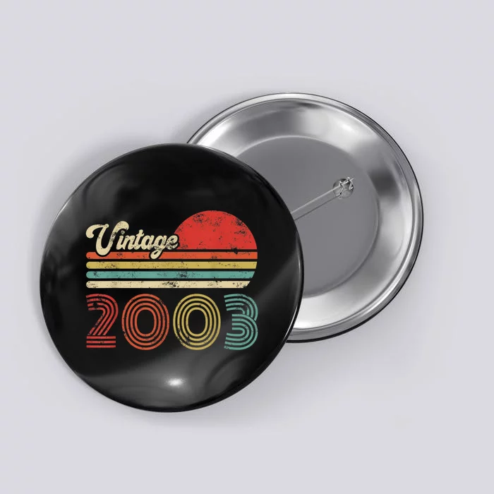 20 Year Old Birthday Vintage 2003 20th Birthday Button