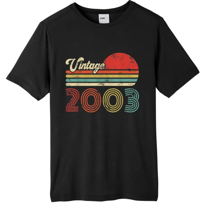 20 Year Old Birthday Vintage 2003 20th Birthday ChromaSoft Performance T-Shirt