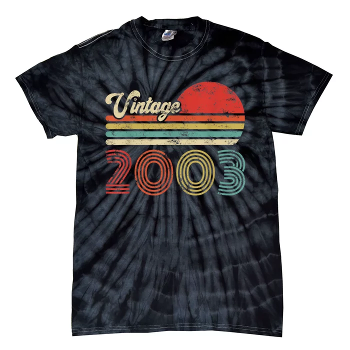 20 Year Old Birthday Vintage 2003 20th Birthday Tie-Dye T-Shirt