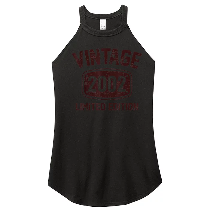 21 Years Old Vintage 2002 Limited Edition 21th Birthday Women’s Perfect Tri Rocker Tank