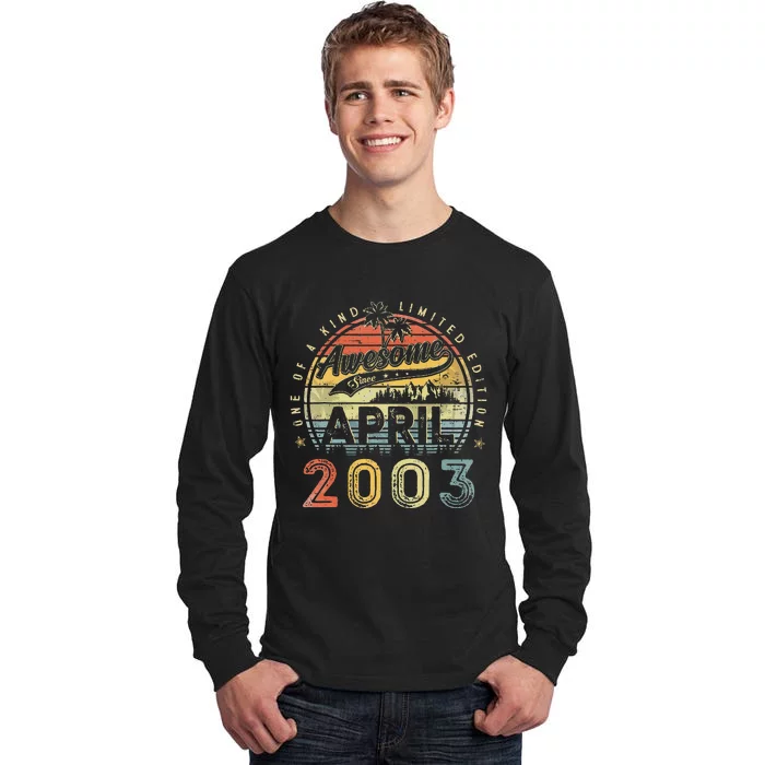 20 Year Old Awesome Since April 2003 20th Birthday Tall Long Sleeve T-Shirt