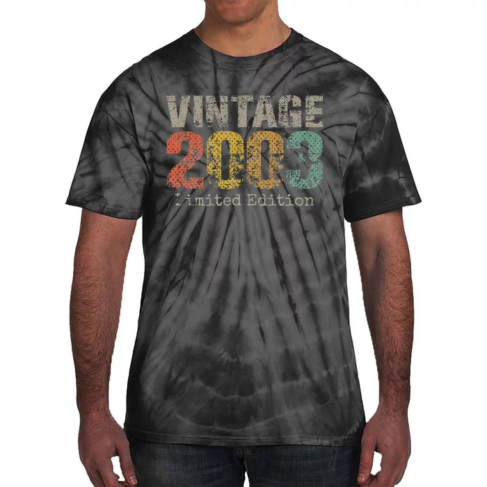 20 Year Old Gifts Vintage 2003 Limited Edition 20th Birthday Tie-Dye T-Shirt