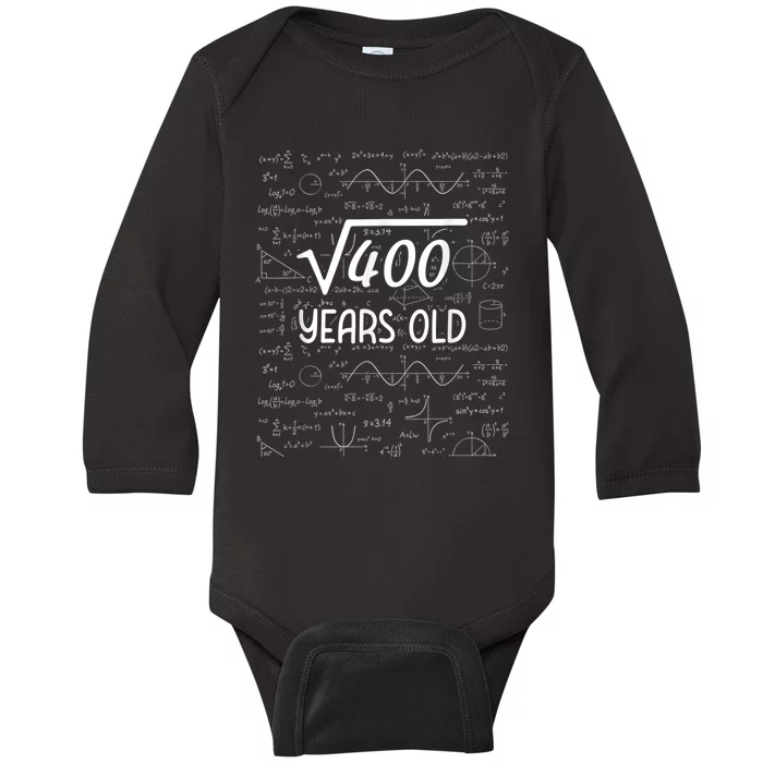 20 Year Old Gift Boys Girls Funny 20th Birthday Gifts Math Baby Long Sleeve Bodysuit