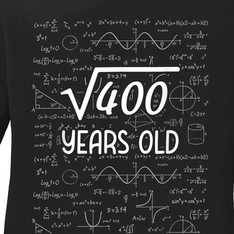 20 Year Old Gift Boys Girls Funny 20th Birthday Gifts Math Ladies Long Sleeve Shirt