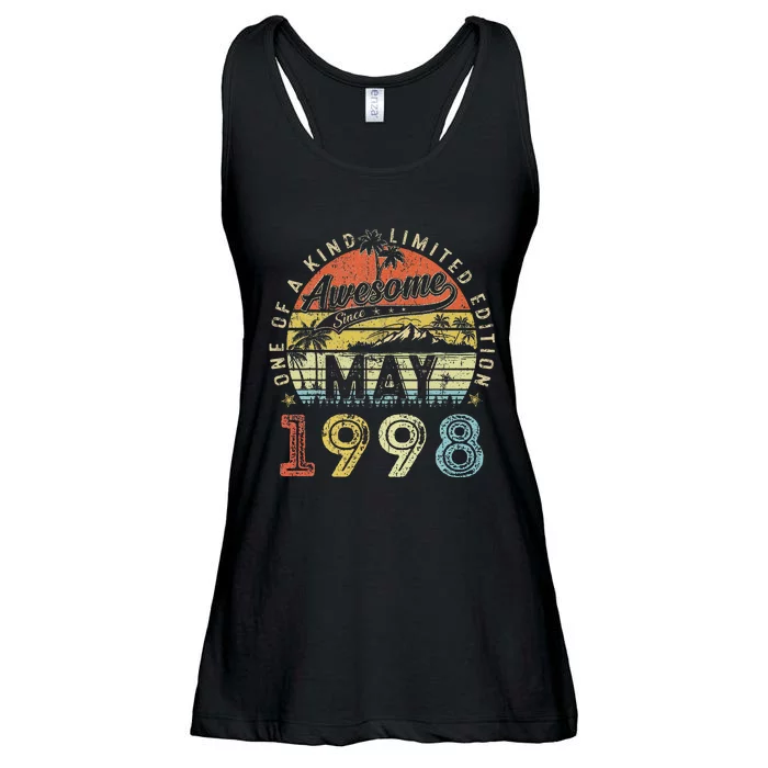 25 Year Old Awesome Since May 1998 25th Birthday Ladies Essential Flowy Tank