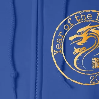 2024 Year of The Dragon Gift Lunar Chinese New Year Full Zip Hoodie