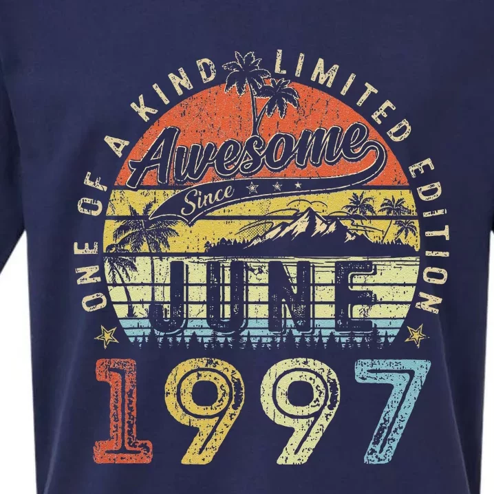 26 Year Old Awesome Since June 1997 26th Birthday Sueded Cloud Jersey T-Shirt