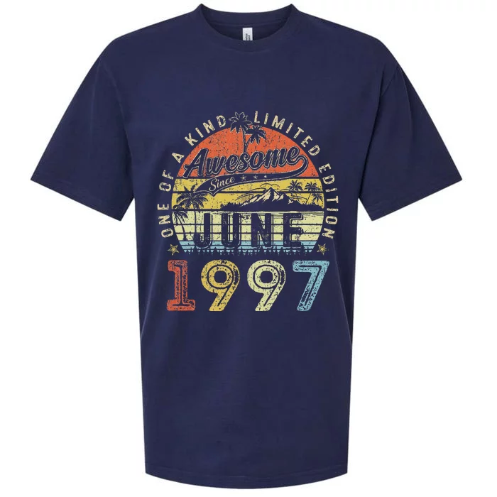 26 Year Old Awesome Since June 1997 26th Birthday Sueded Cloud Jersey T-Shirt