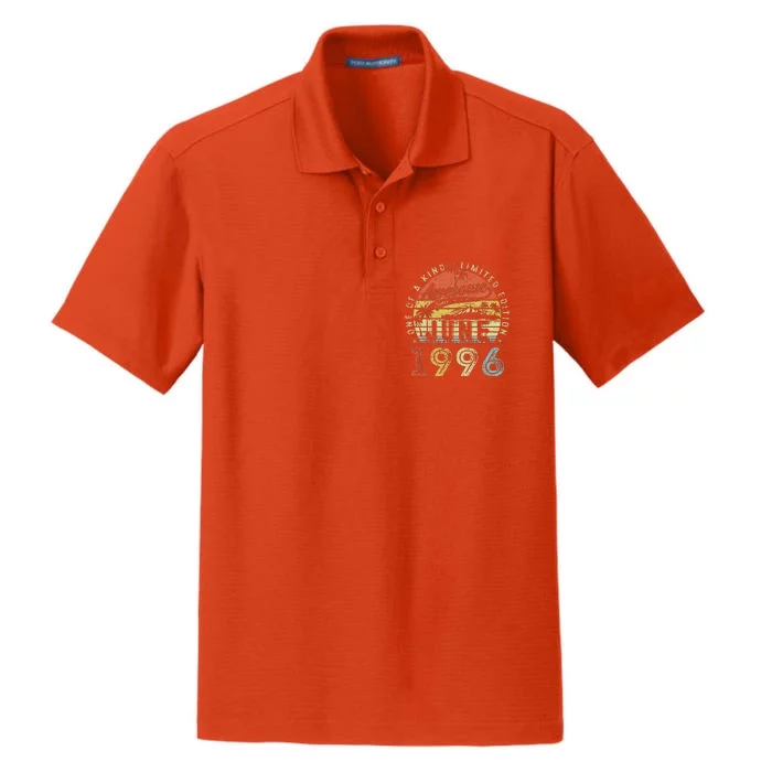 27 Year Old Awesome Since June 1996 27th Birthday Dry Zone Grid Performance Polo