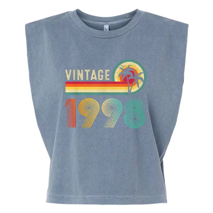 25 Year Old Gifts Vintage 1998 Limited Edition 25th Birthday Garment-Dyed Women's Muscle Tee