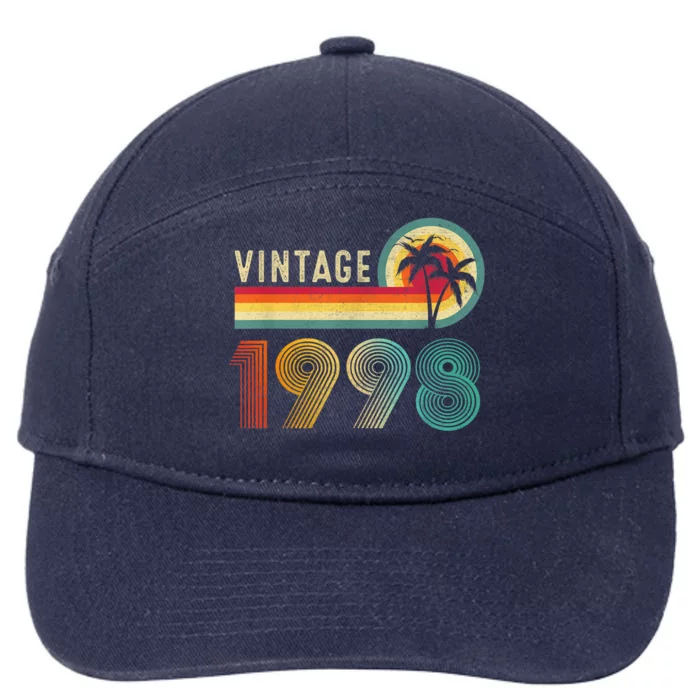 25 Year Old Gifts Vintage 1998 Limited Edition 25th Birthday 7-Panel Snapback Hat