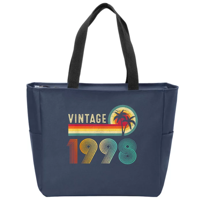 25 Year Old Gifts Vintage 1998 Limited Edition 25th Birthday Zip Tote Bag