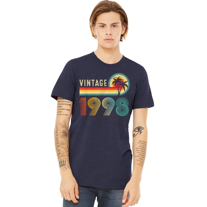 25 Year Old Gifts Vintage 1998 Limited Edition 25th Birthday Premium T-Shirt