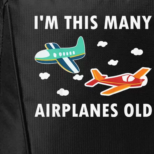 2 Years Old Airplanes Old 2nd Birthday City Backpack