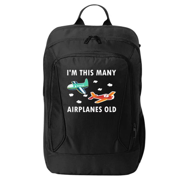 2 Years Old Airplanes Old 2nd Birthday City Backpack