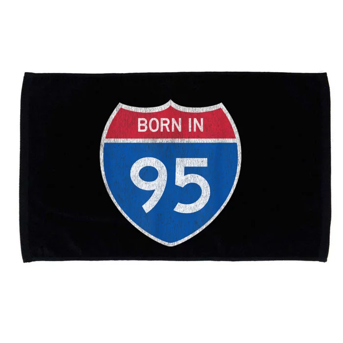 28 Year Old: Car Road Sign 1995 28th Birthday Microfiber Hand Towel