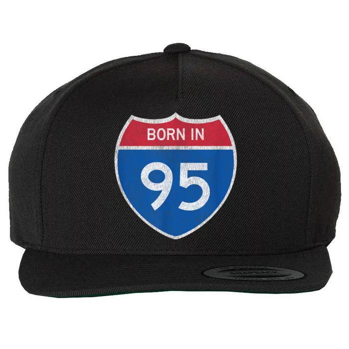 28 Year Old: Car Road Sign 1995 28th Birthday Wool Snapback Cap