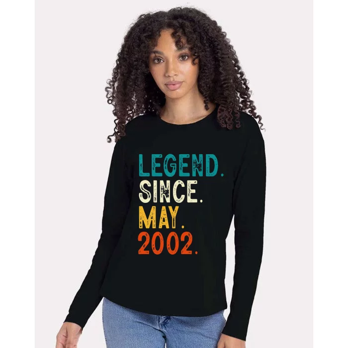 21 Year Old Legend Since May 2002 21st Birthday Womens Cotton Relaxed Long Sleeve T-Shirt