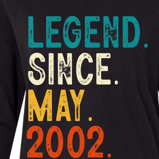 21 Year Old Legend Since May 2002 21st Birthday Womens Cotton Relaxed Long Sleeve T-Shirt