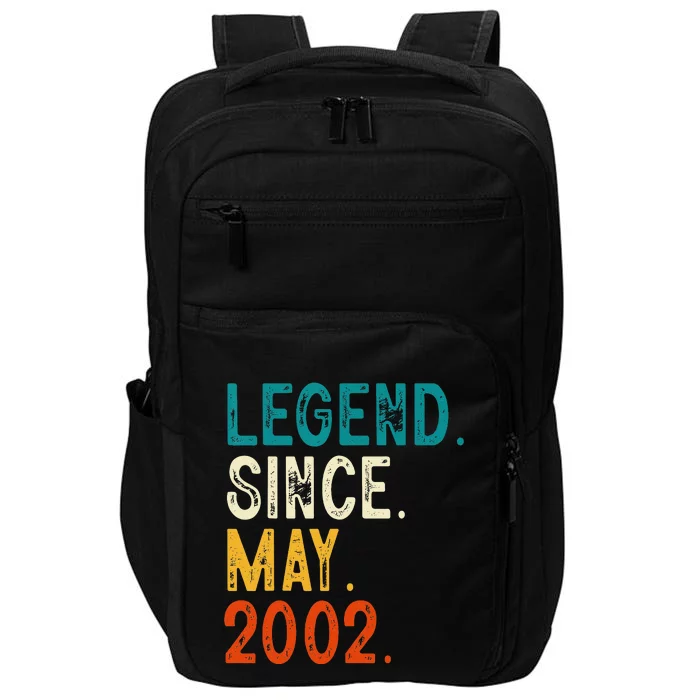 21 Year Old Legend Since May 2002 21st Birthday Impact Tech Backpack