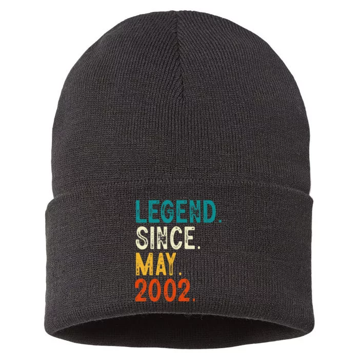 21 Year Old Legend Since May 2002 21st Birthday Sustainable Knit Beanie