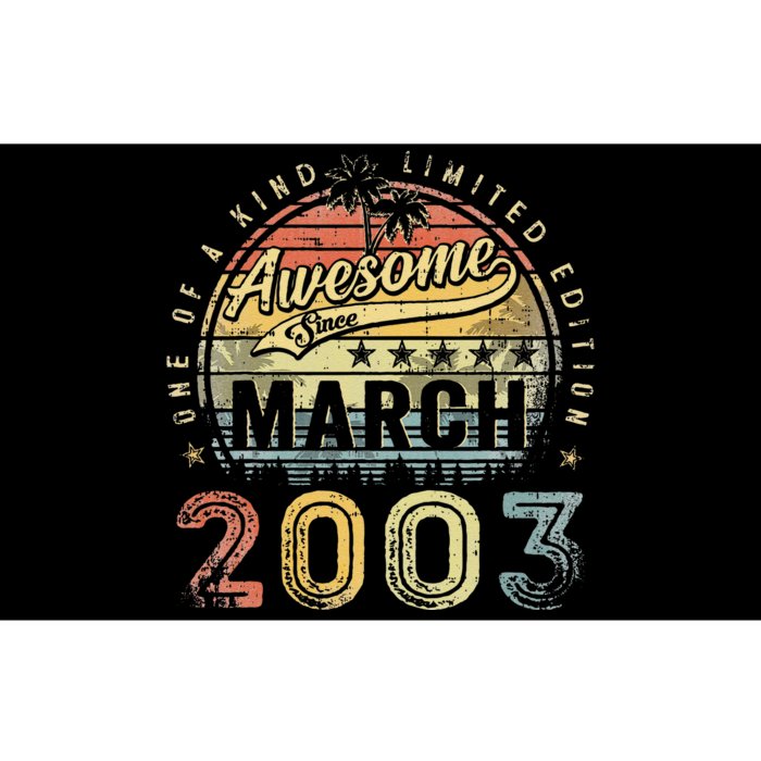 20 Year Old Awesome Since March 2003 20th Birthday Bumper Sticker