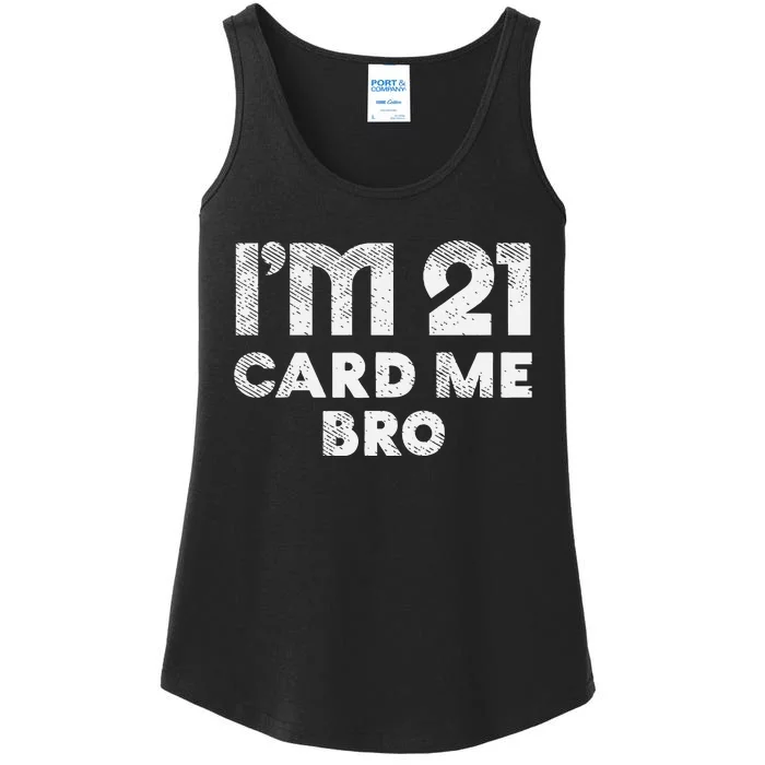 21 Year Old Card Me Funny 21st Birthday Gift Ladies Essential Tank