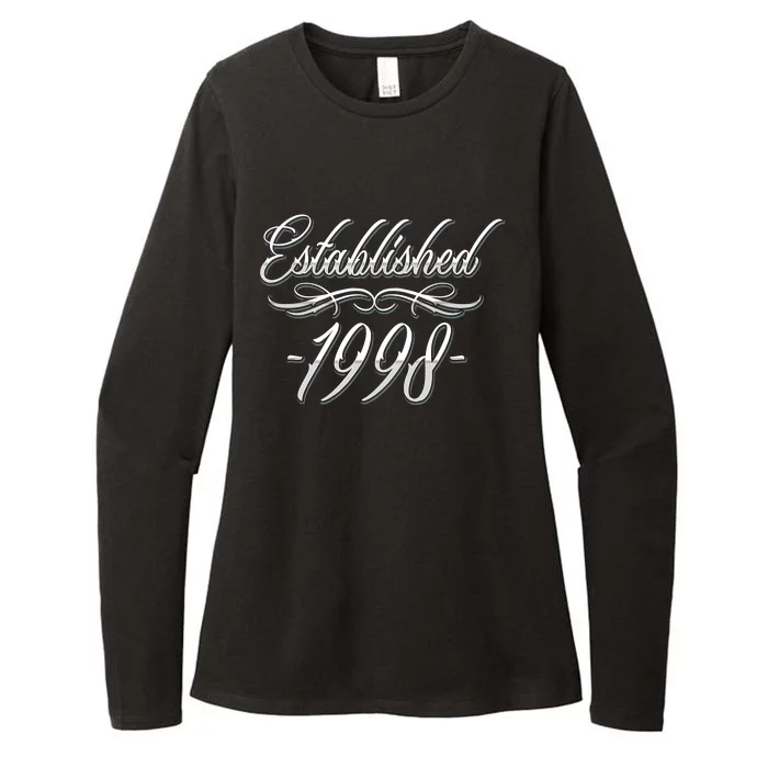 25 Year Old: Tattoo Lover 1998 25th Birthday Womens CVC Long Sleeve Shirt