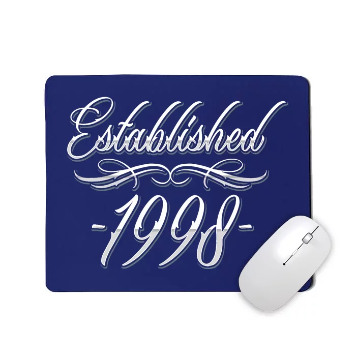 25 Year Old: Tattoo Lover 1998 25th Birthday Mousepad