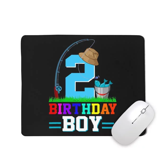 2 Year Old Fishing 2nd Birthday Bday Party Decorations Gift Mousepad