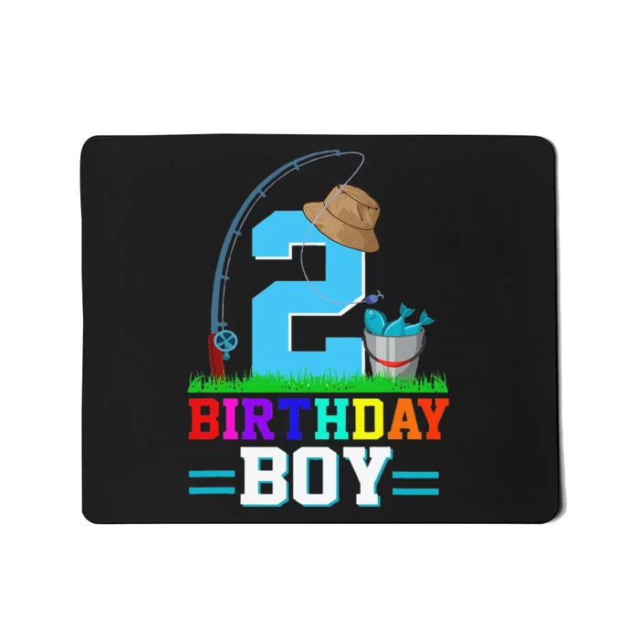 2 Year Old Fishing 2nd Birthday Bday Party Decorations Gift Mousepad