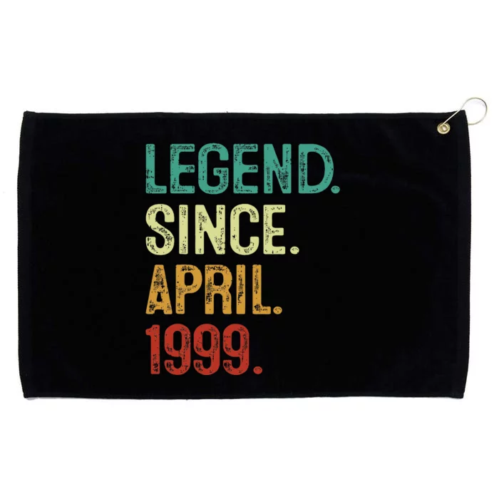 25 Years Old Legend Since April 1999 25th Birthday Grommeted Golf Towel