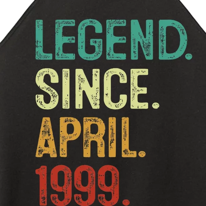 25 Years Old Legend Since April 1999 25th Birthday Women’s Perfect Tri Rocker Tank