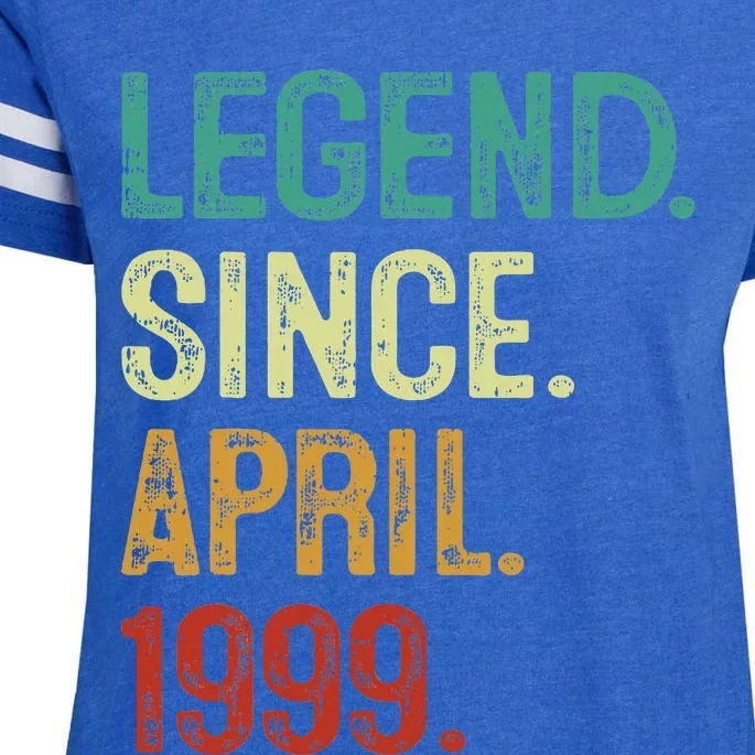 25 Years Old Legend Since April 1999 25th Birthday Enza Ladies Jersey Football T-Shirt