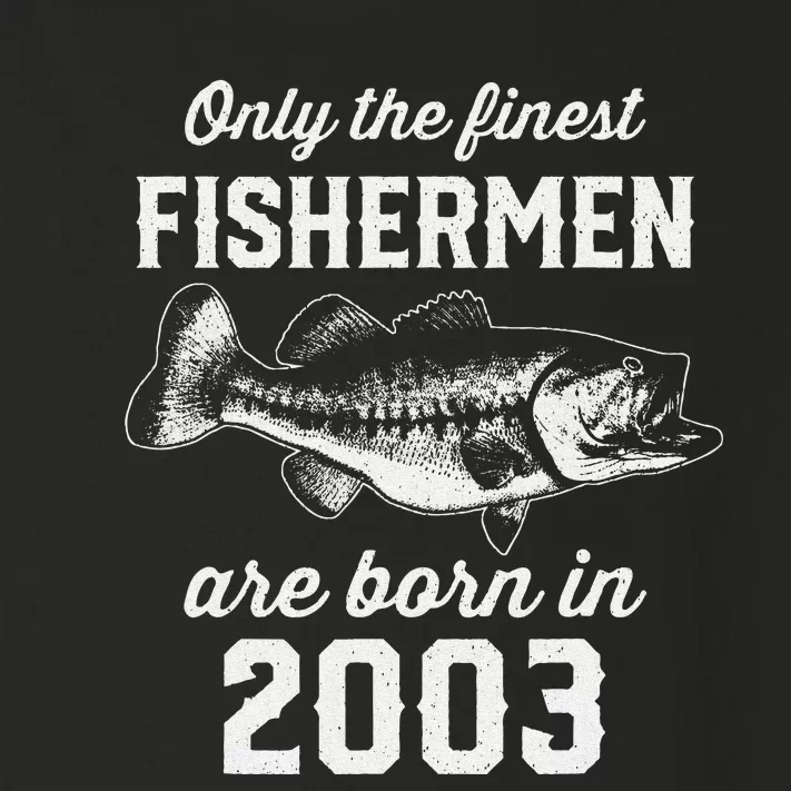 20 Year Old Fisherman Fishing 2003 20th Birthday Toddler Long Sleeve Shirt