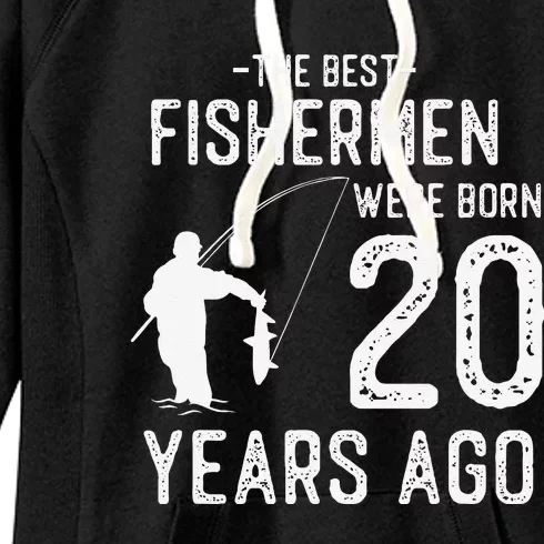 20 Year Old Fishing Fishermen Gifts For Birthday Women's Fleece Hoodie