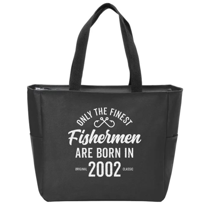 21 Year Old Fisherman Fishing 2002 21st Birthday Gift Zip Tote Bag