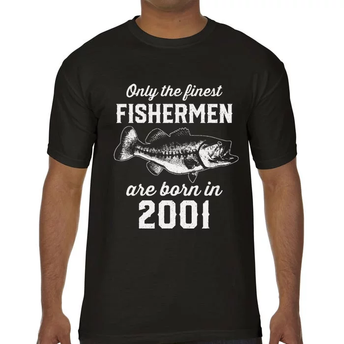 22 Year Old Fisherman Fishing 2001 22nd Birthday Comfort Colors T-Shirt