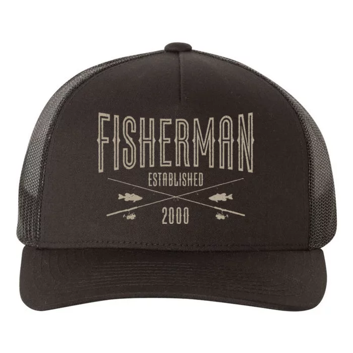 23 Year Old Fisherman Fishing 2000 23rd Birthday Cute Yupoong Adult 5-Panel Trucker Hat