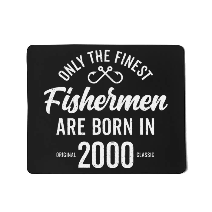 23 Year Old Fisherman Fishing 2000 23rd Birthday Gift Mousepad