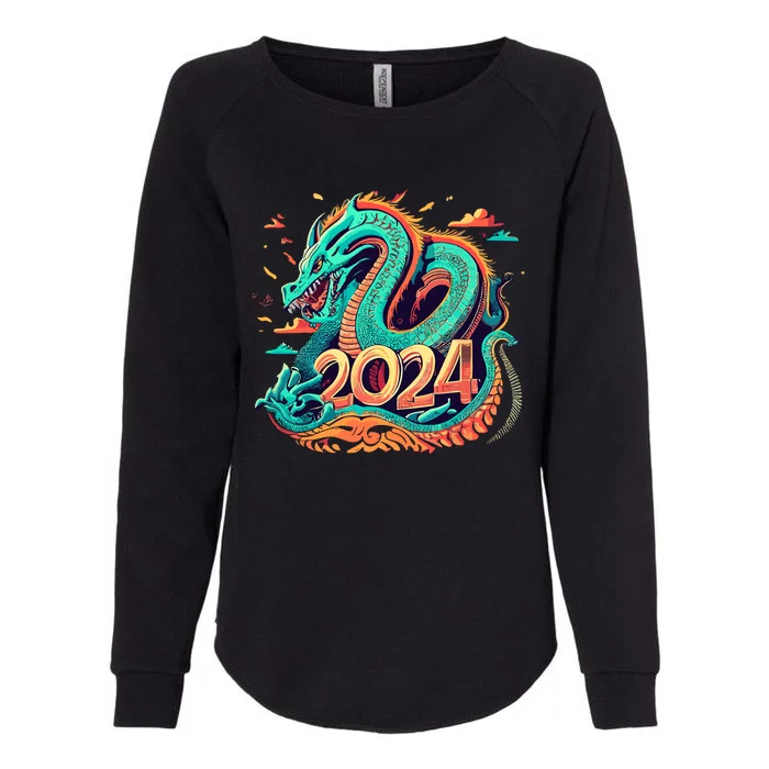 2024 Year Of The Dragon Chinese New Year 2024 Womens California Wash Sweatshirt