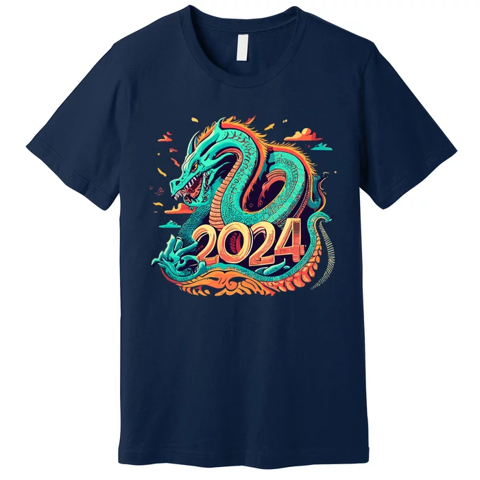 2024 Year Of The Dragon Chinese New Year 2024 Premium T-Shirt ...