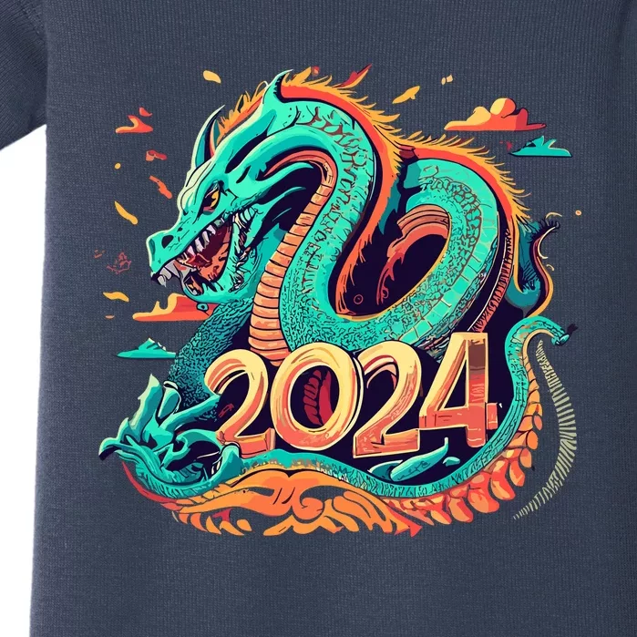 2024 Year Of The Dragon Chinese New Year 2024 Baby Bodysuit