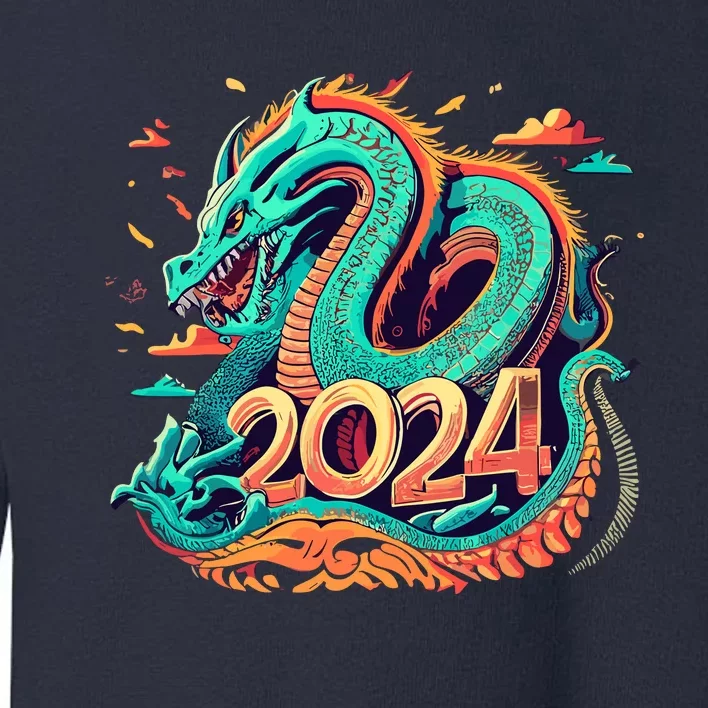 2024 Year Of The Dragon Chinese New Year 2024 Toddler Sweatshirt