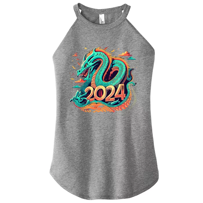 2024 Year Of The Dragon Chinese New Year 2024 Women’s Perfect Tri Rocker Tank