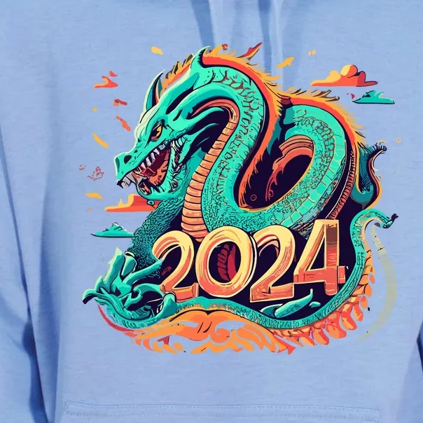 2024 Year Of The Dragon Chinese New Year 2024 Unisex Surf Hoodie