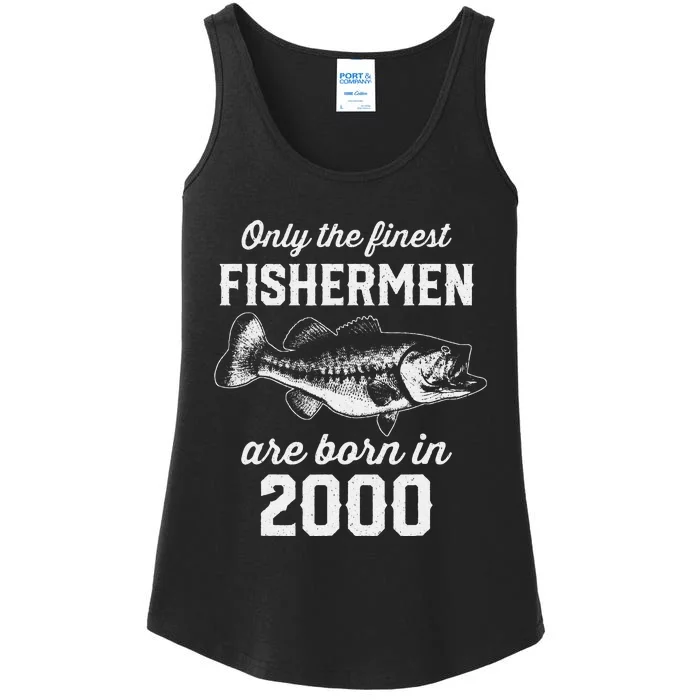 23 Year Old Fisherman Fishing 2000 23rd Birthday Ladies Essential Tank